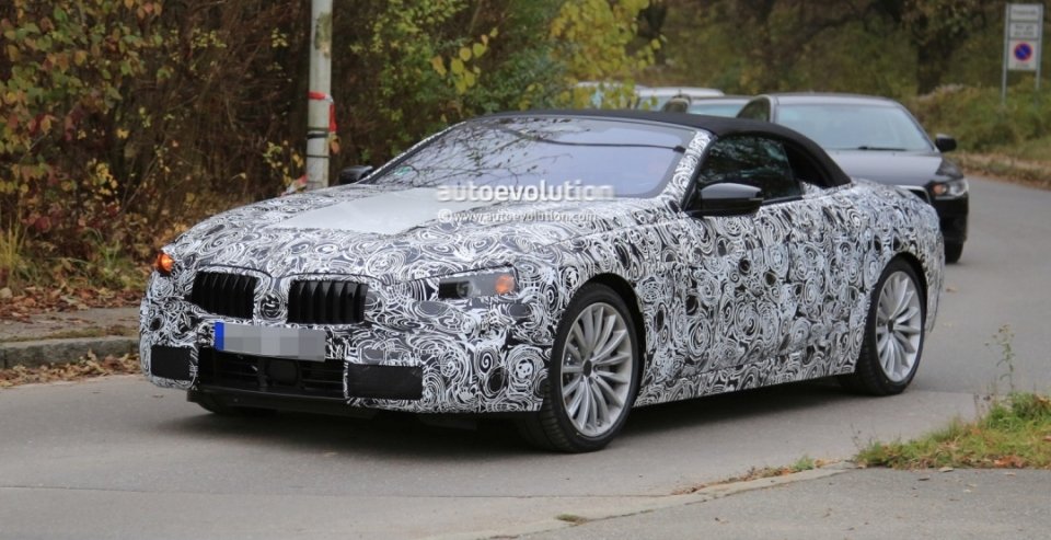 Кабриолет BMW 8-Series замечен на тестах (3)