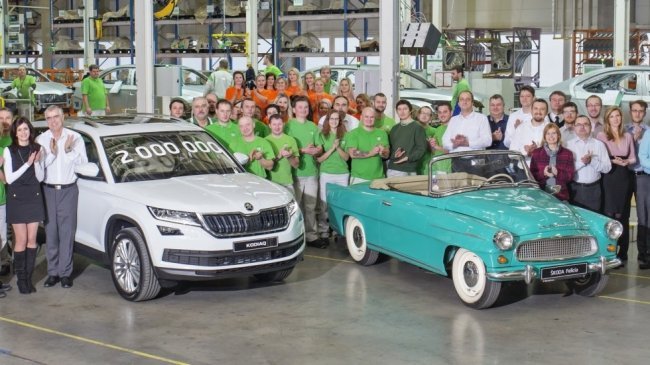 Завод Skoda в Квасинах выпустил двухмиллионный автомобиль Завод Skoda в Квасинах выпустил двухмиллионный автомобиль