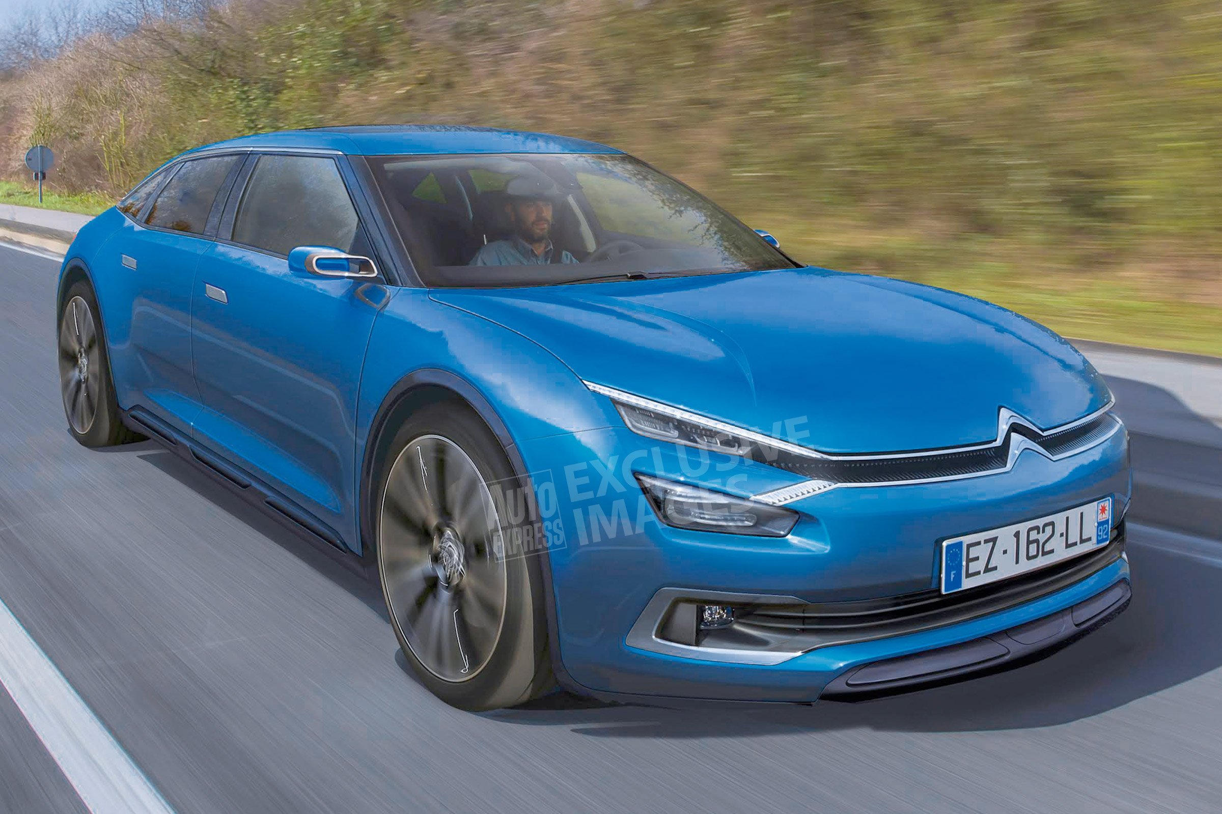 В Сети появились изображения обновленного седана Citroen C5
