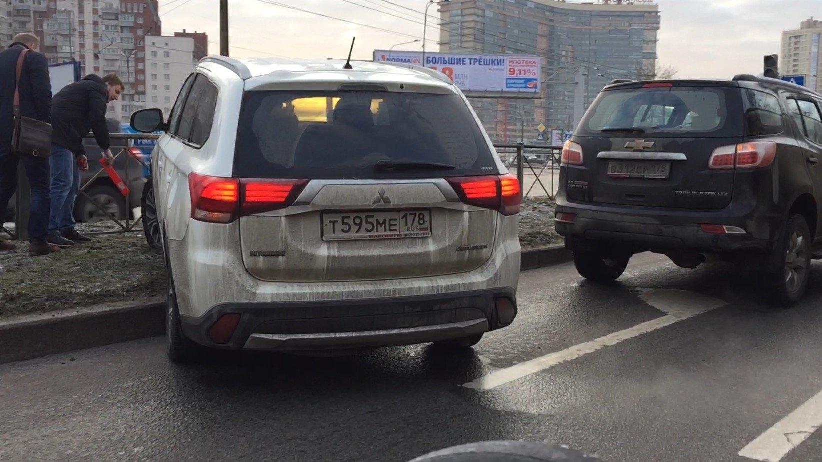 ДТП на Выборгском шоссе на гололеде