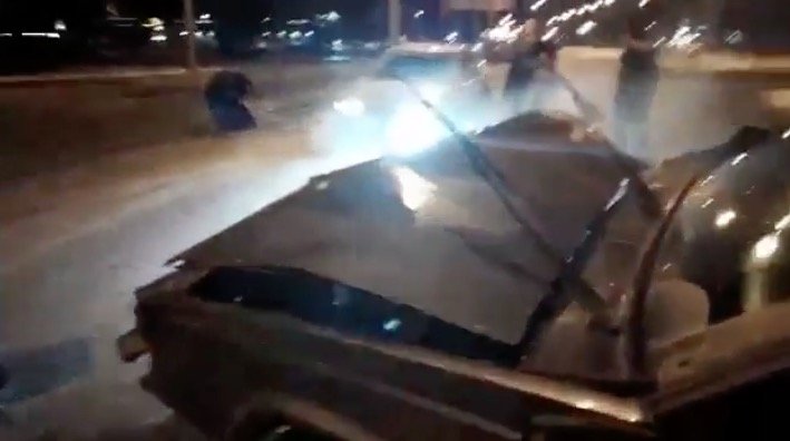 Пьяное ДТП в Пензе - наезд автомобиля Volvo на осветительный столб Пьяное ДТП в Пензе