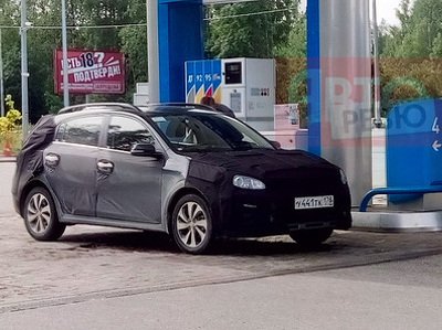 Kia Rio Cross в камуфляже