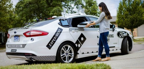 Ford с автопилотом отправят тренироваться на пицце Ford и Domino’s Pizza