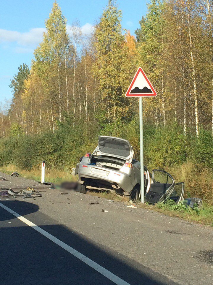Водитель Mitsubishi погиб в ДТП в Лужском  районе (6).jpg