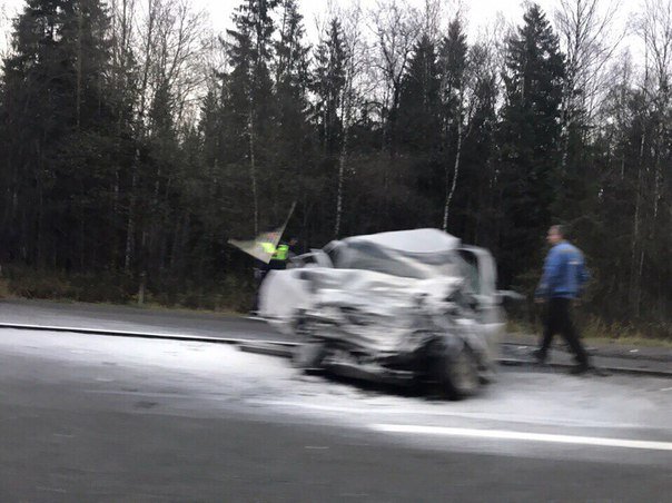 Водитель ВАЗа погиб в ДТП под Гатчиной (2)