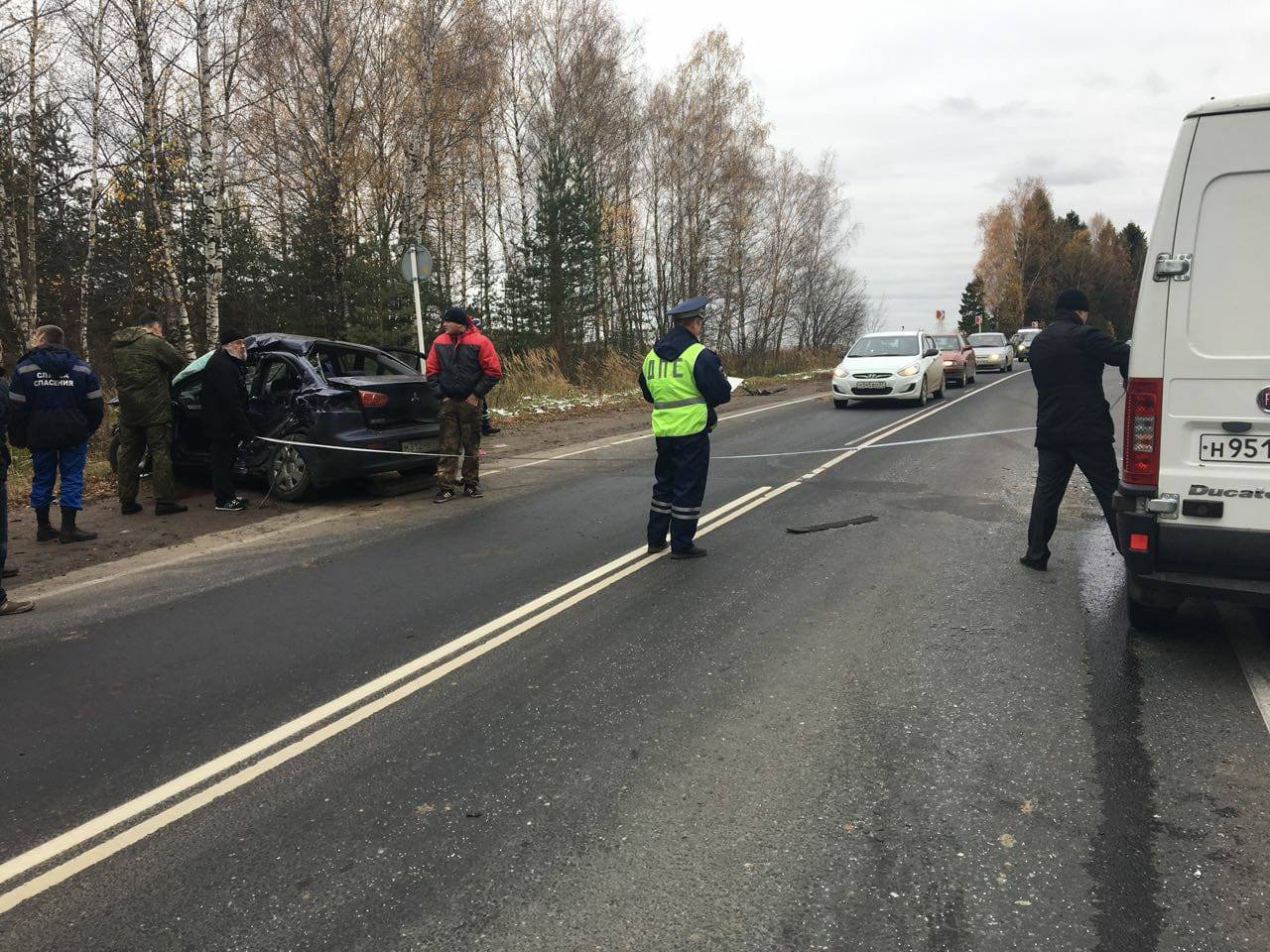 Два человека погибли в ДТП на трассе Ростов - Иваново - Нижний Новгород в Шуйском районе (7)