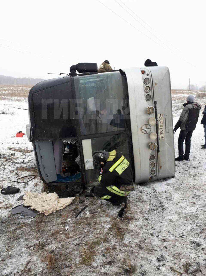 ДТП с автобусом,  7 ноября, на 989-м километре трассы Р-255