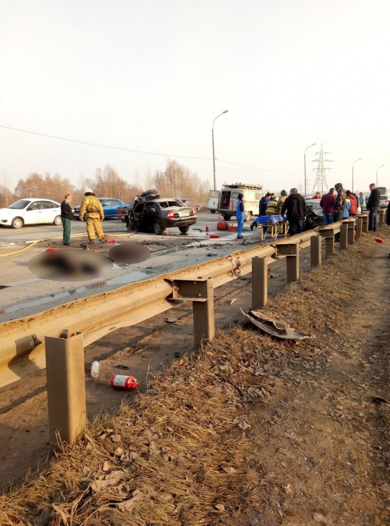 Два человека погибли в лобовом ДТП в Уфе Два человека погибли в лобовом ДТП в Уфе (1)