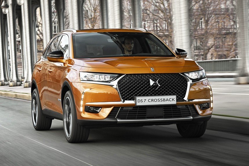 Кроссовер Citroen DS7 Crossback появится в России во второй половине 2018 года Citroen DS 7 Crossback спереди