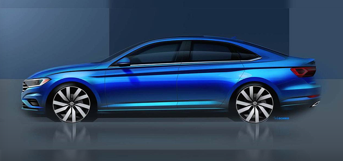 Рендер нового седана Volkswagen Jetta