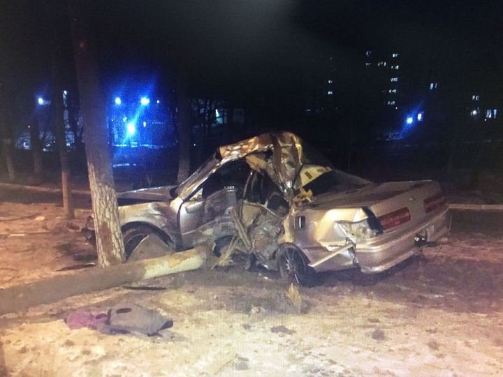 В Артеме иномарка врезалась в дерево погибли двое