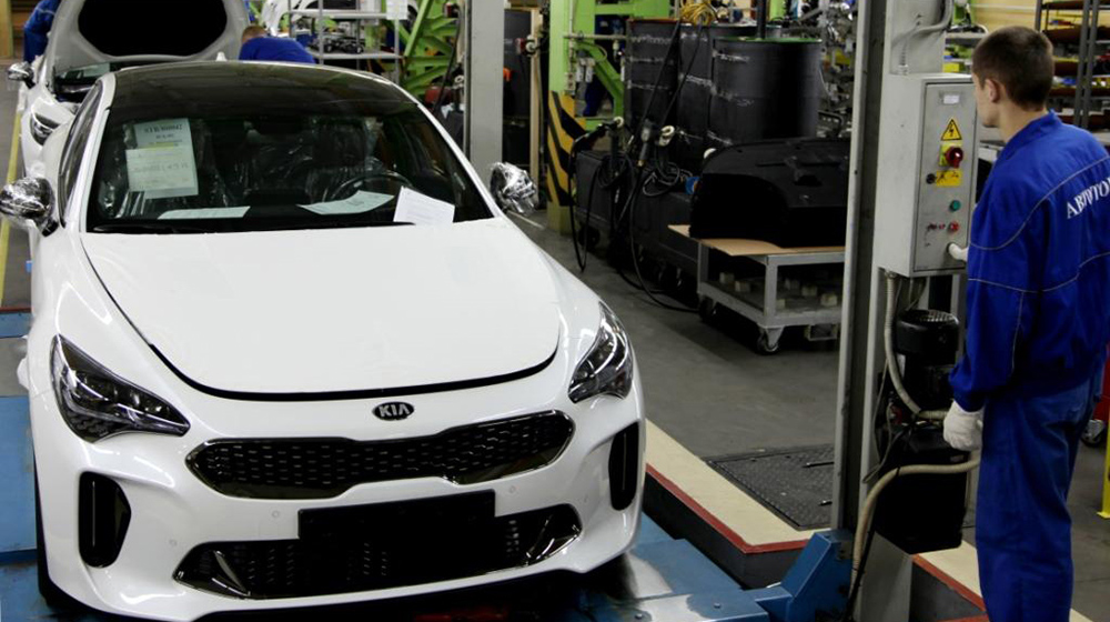 Производство нового российского седана KIA Stinger уже стартовало