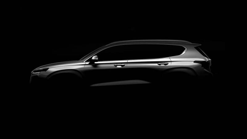 Обнародован официальный тизер новой Hyundai Santa Fe