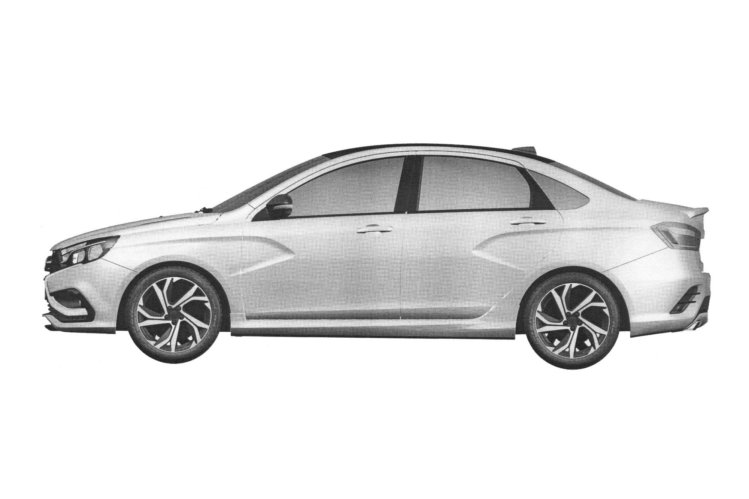 Lada Vesta Sport запатентовала дизайн 1