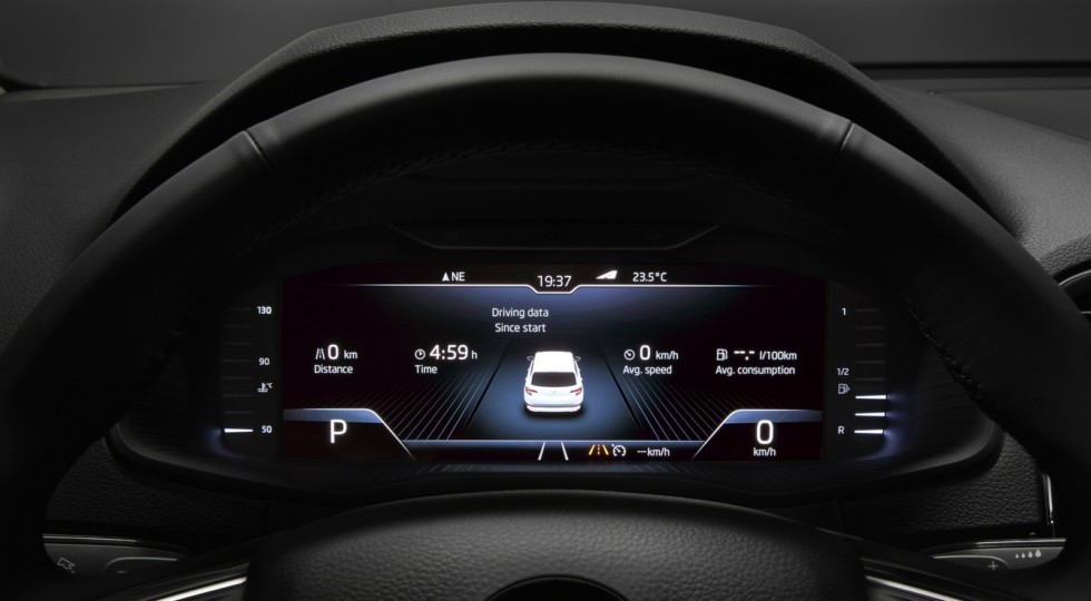 Skoda Octavia получит цифровую приборную панель от Karoq 1