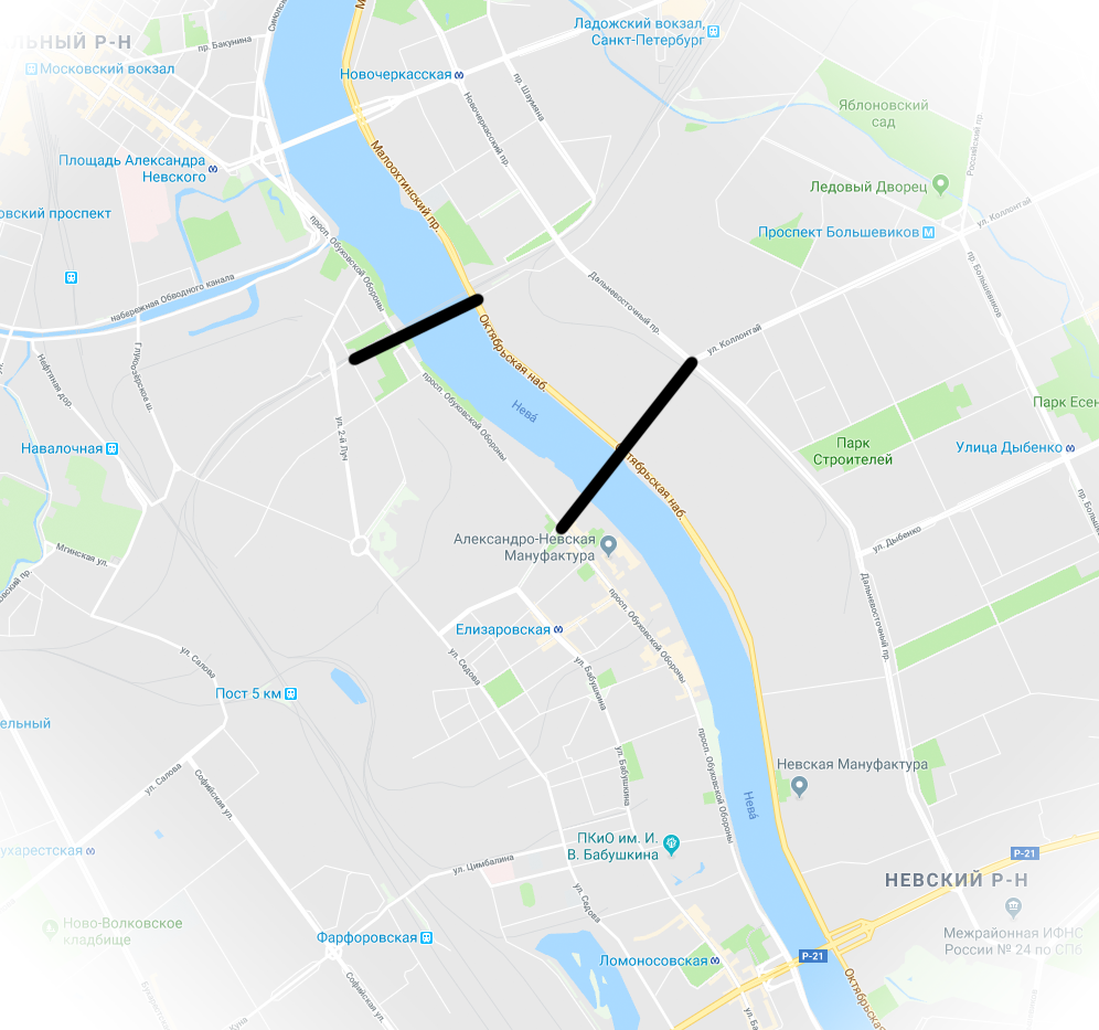 Два новых моста через Неву в Санкт-Петербурге