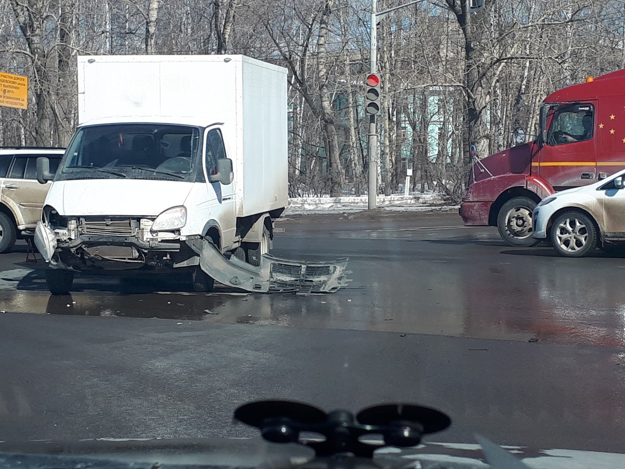На выезде из Рязани произошло тройное ДТП (1)