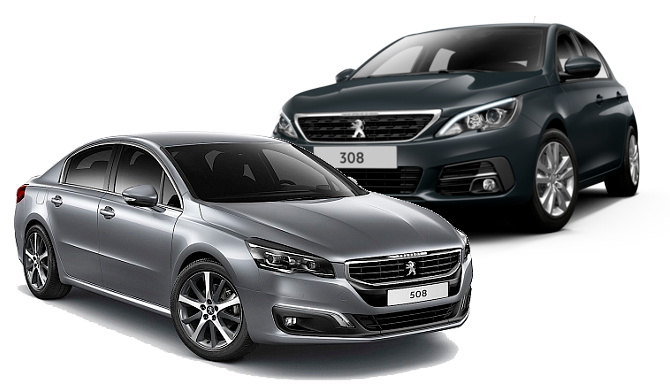 Хетчбэк Peugeot 308 и седан Peugeot 508 