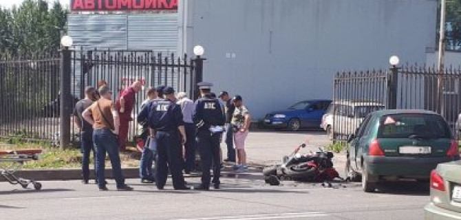 Мотоциклист пострадал в ДТП в Вологде