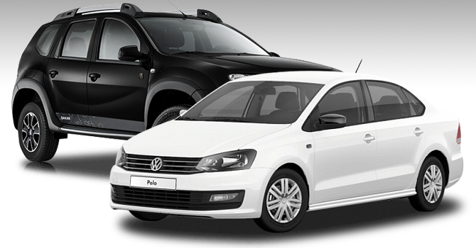 Volkswagen Polo и Renault Duster