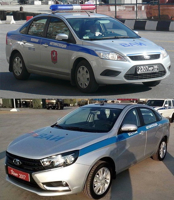 Военные полиция и автоинспекция пересядут на Lada Vesta Cross Lada Vesta Cross и Ford Focus на службе ВАИ