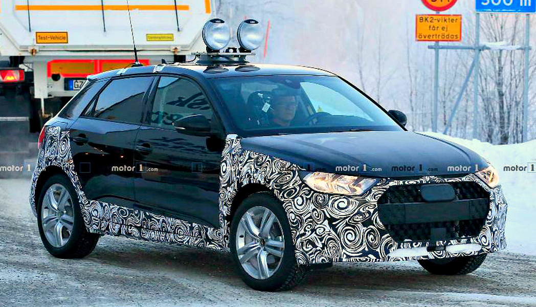На дорогах замечен обновлённый Audi A1 Allroad ауди а1 1