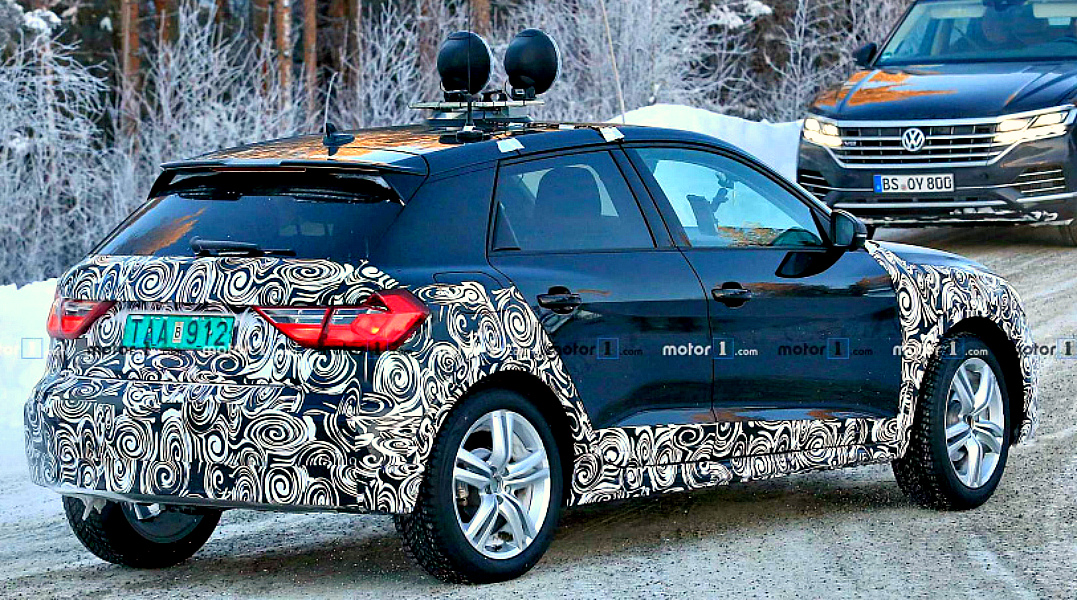 На дорогах замечен обновлённый Audi A1 Allroad ауди а1 2