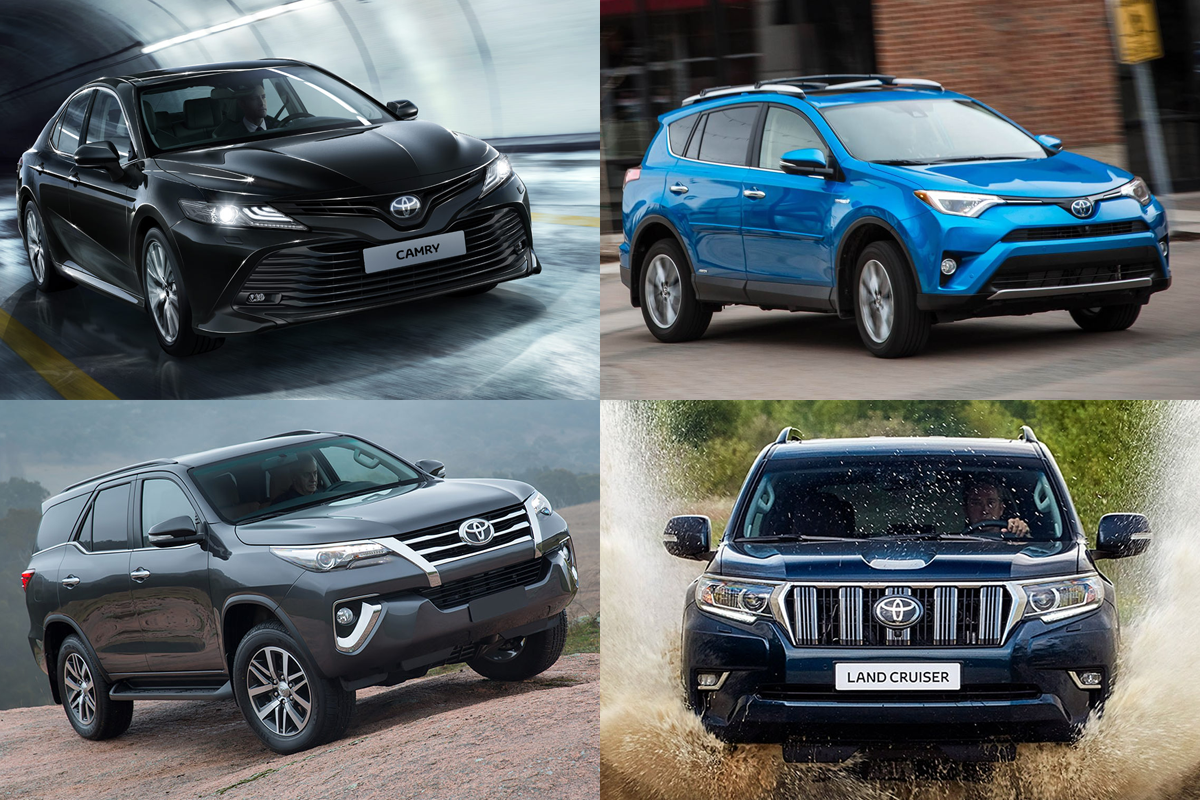 Российские продажи Toyota выросли на 15% Toyota