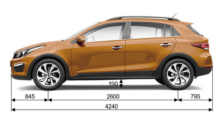 19,5 см - это много: появился Kia Rio X–Line с увеличенным клиренсом Клиренс KIA RIP X-Line