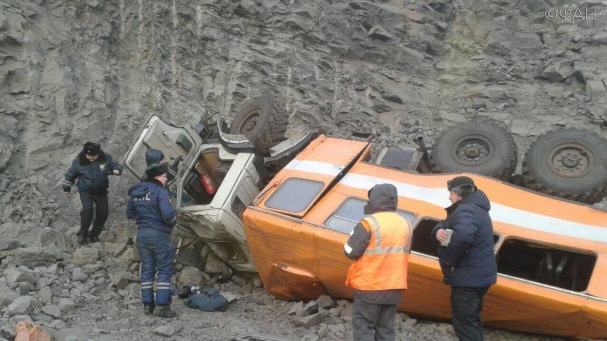 ДТП с вахтовым автобусом на Кузбассе