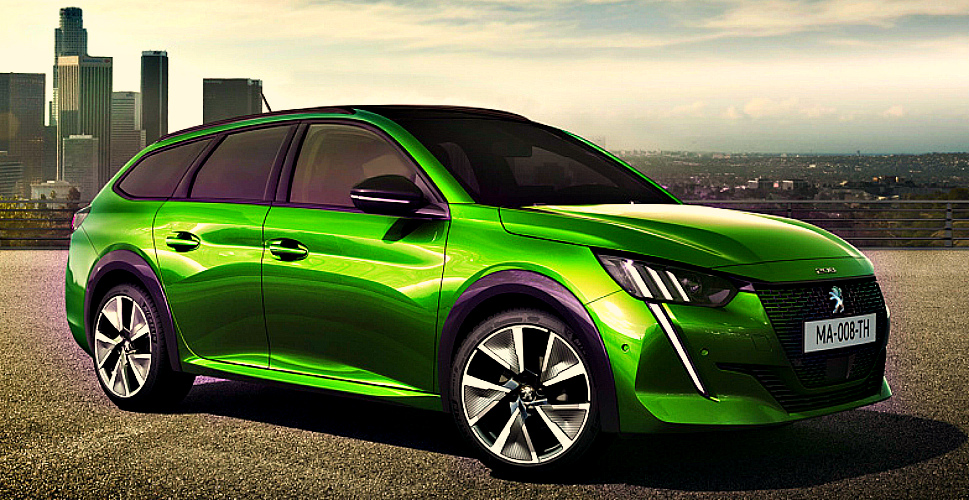 В интернете появились изображения универсала Peugeot 208 Wagon И пежо