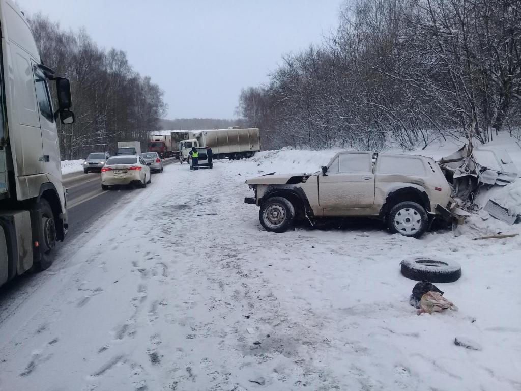 Два человека погибли в лобовом ДТП в Лысковском районе Два человека погибли в лобовом ДТП в Лысковском районе (4)