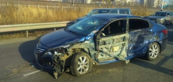 Женщина и двое детей пострадали в ДТП в Хабаровске