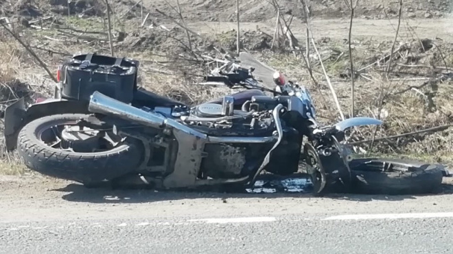 Мотоциклист серьезно пострадали в ДТП во Всеволожском районе Ленобласти