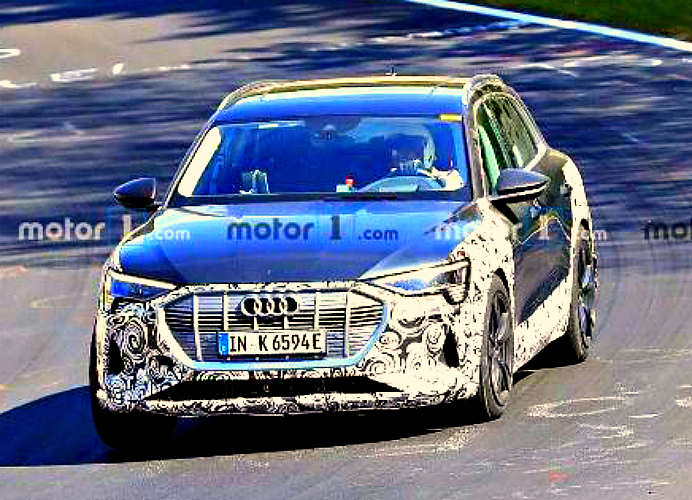 На испытания выехал «заряженный» Audi e-Tron и етрон 1