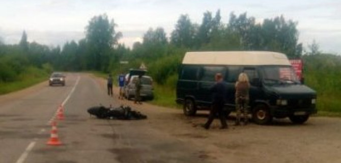 Мотоциклист пострадал в ДТП под Великими Луками