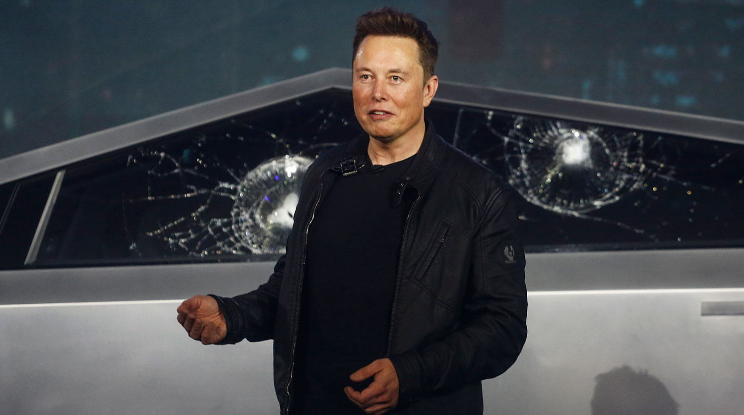 Пикапу Tesla Cybertruck разбили стекла прямо на презентации Пикап Tesla Cybertruck Илон Маск