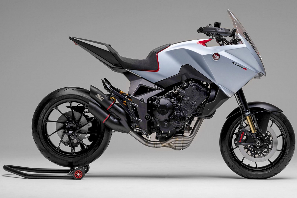Представлен концептуальный нейкед-байк Honda CB4X хонда 1
