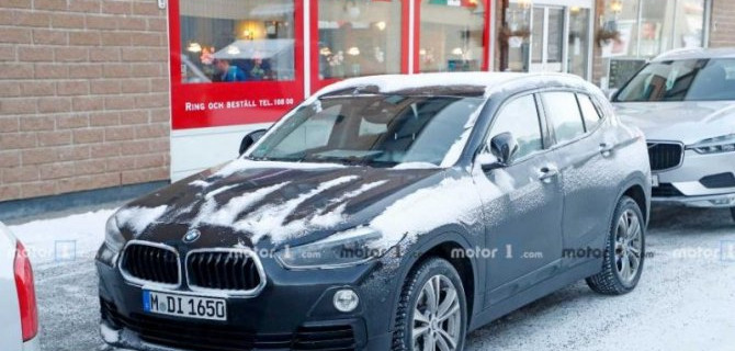 В Швеции замечен электрокроссовер BMW iX2