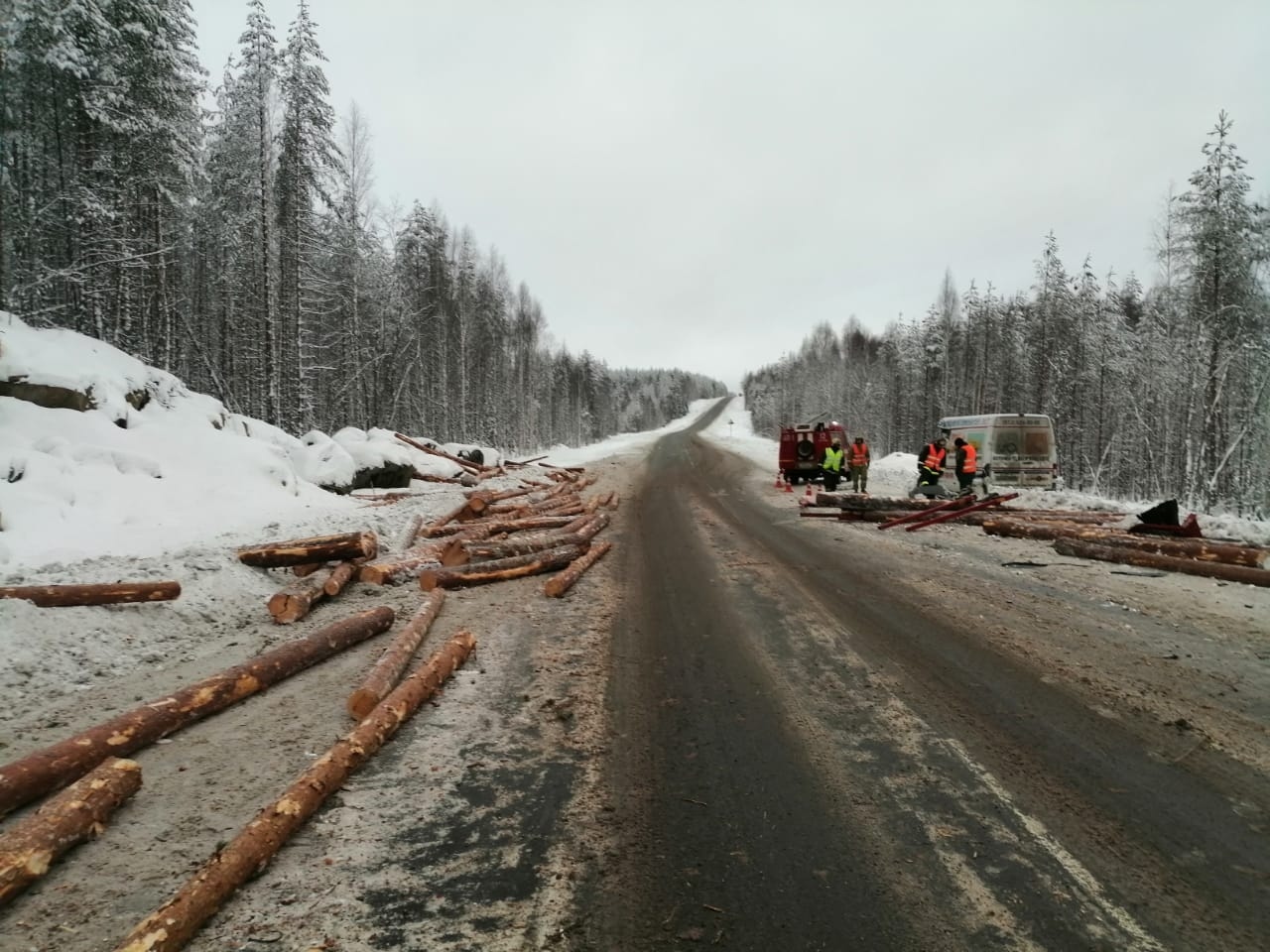 В ДТП с лесовозом в Карелии погиб человек В ДТП с лесовозом в Карелии погиб человек (3)