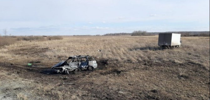 Два человека погибли в ДТП с возгоранием под Челябинском