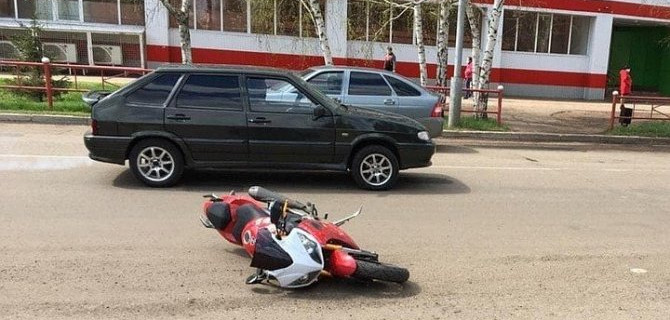 В Мелеузе «Нива» сбила мотоциклиста