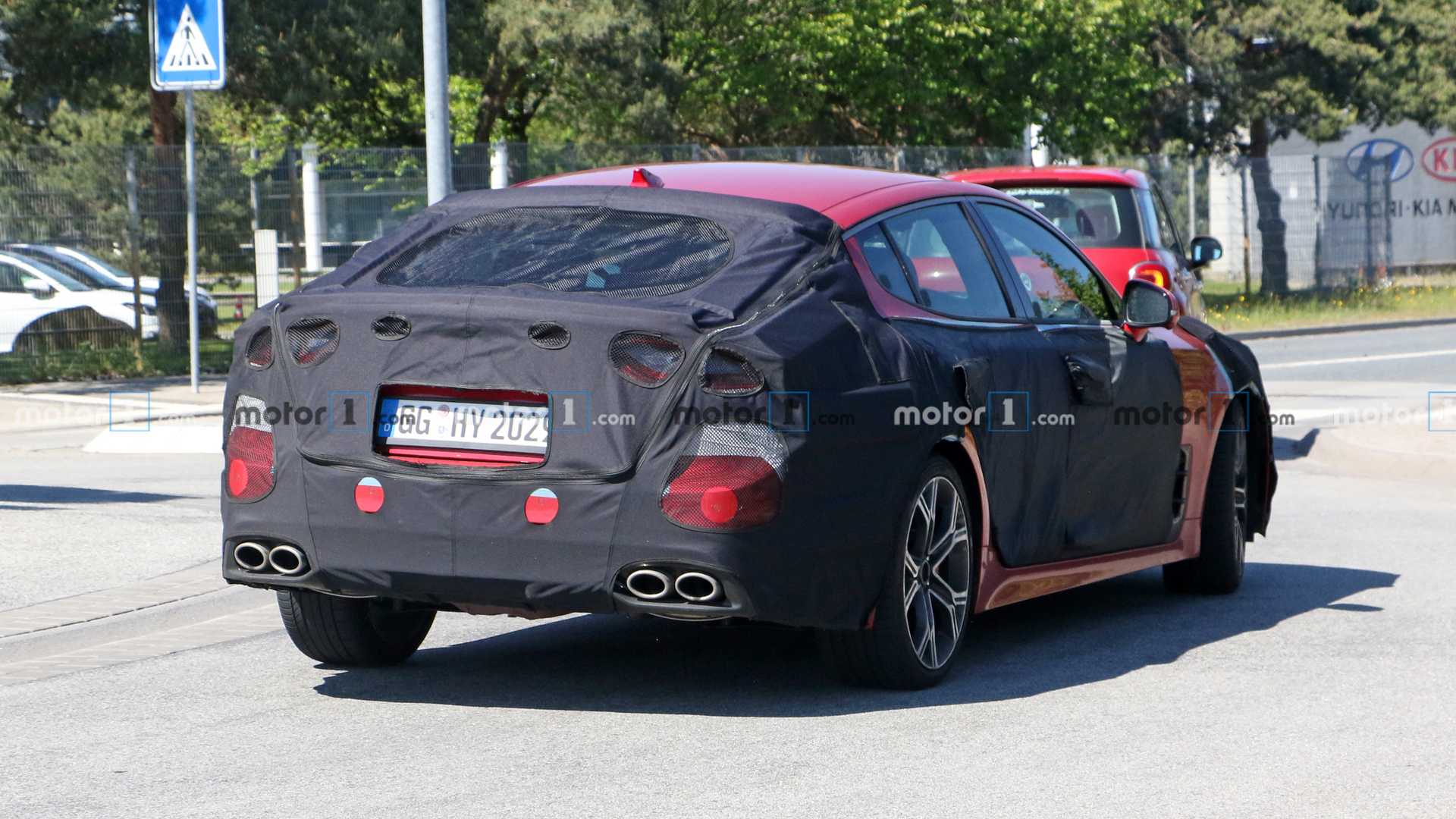 Началось тестирование обновлённого KIA Stinger GT стингер 3