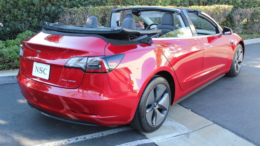 Tesla Model 3 стала кабриолетом тесла 2