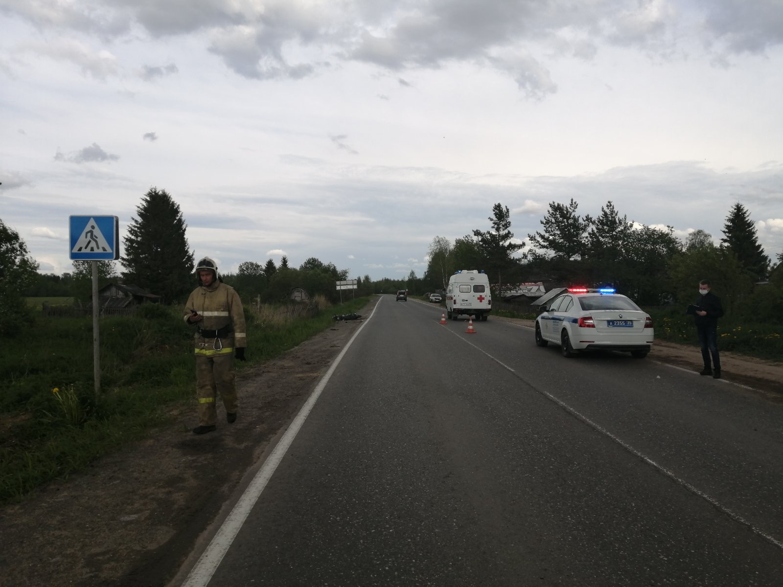 Пассажирка скутера погибла в ДТП в Сокольском районе (1)