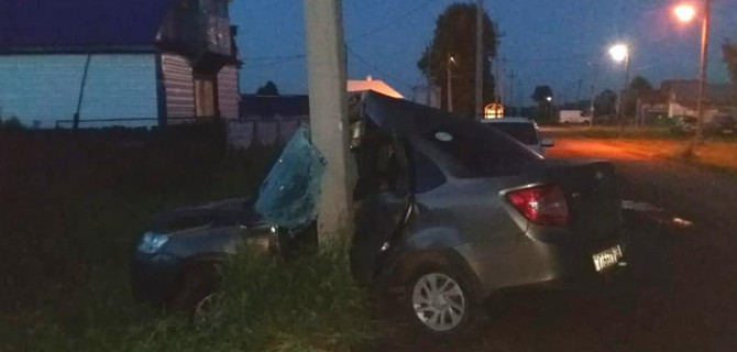 В Башкирии «Лада» врезалась в столб – водитель погиб