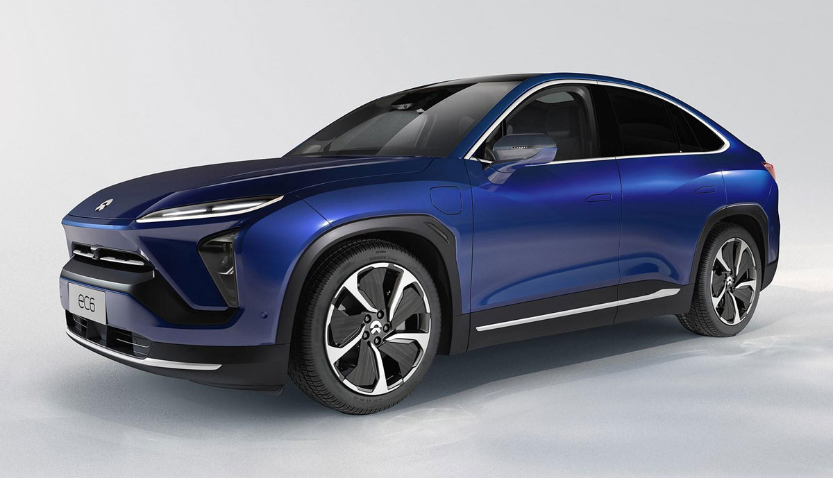 В Китае появился конкурент для Tesla Model Y нио 1