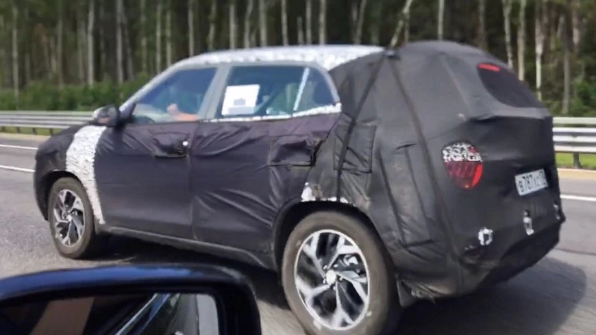 Замечен прототип нового Hyundai Creta для России крета 2