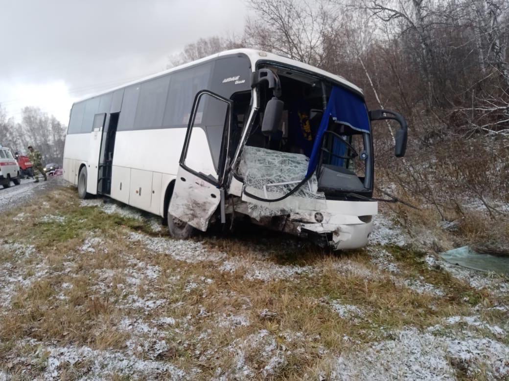ДТП с автобусом в Новосибирской области