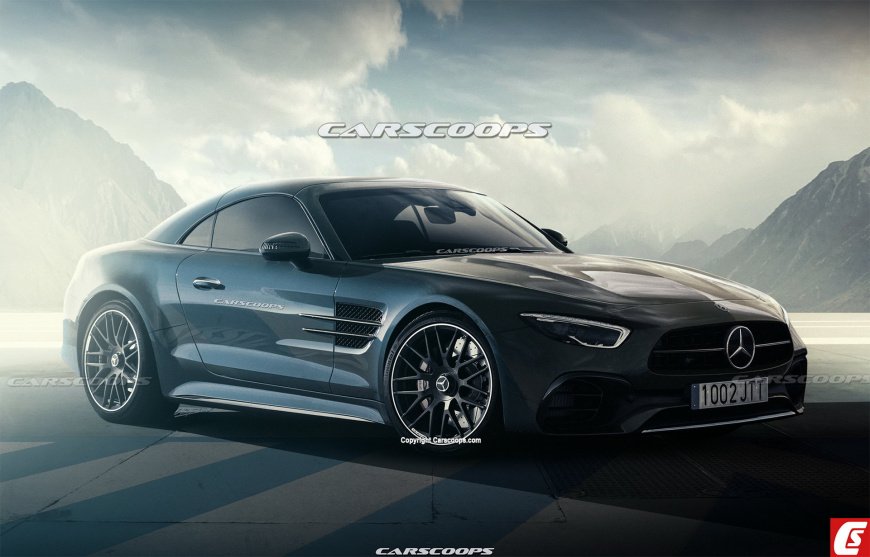 В интернете появились рендеры нового Mercedes-AMG SL амг 2